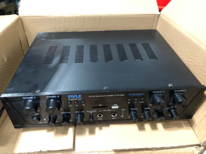 Photo 1 of ***PARTS ONLY***
500W Karaoke Wireless Bluetooth Amplifier - 4 Channel Stereo Audio Home Theater Speaker Sound Power Receiver