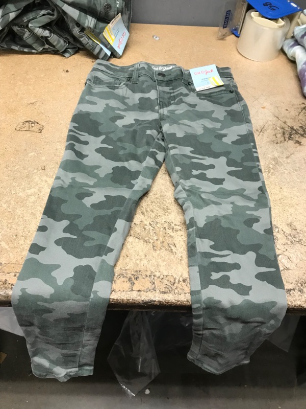 Photo 2 of Girls' Mid-Rise Ankle Jeggings - Cat & Jack* Olive 