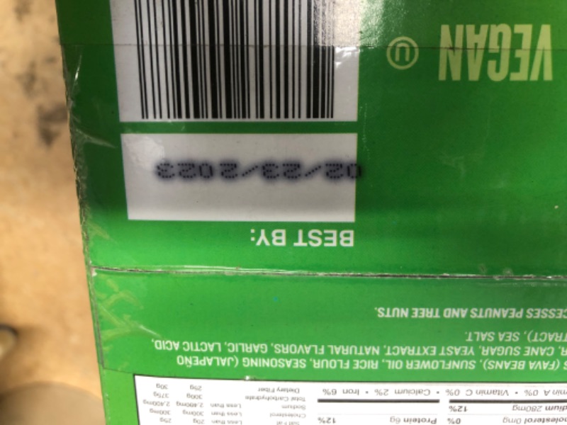 Photo 2 of **Passed expiration date 02/23/2023** Bada Bean Bada Boom - Plant-Based Protein, Gluten Free, Vegan, Crunchy Roasted Broad (Fava) Bean Snacks, 100 Calories per Serving, Game Day Box, 1 oz, 24 Pack