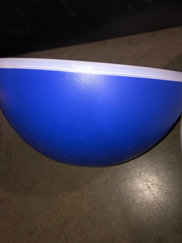 Photo 2 of 119oz Plastic Serving Bowl with Lid - Sun Squad™ x 2 blue 
