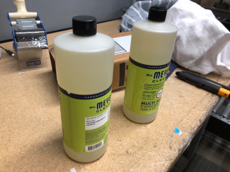 Photo 2 of 2 PACK**Mrs. Meyer's Multi-Surface Cleaner Concentrate, Use to Clean Floors, Tile, Counters, Lemon Verbena, 32 fl. oz