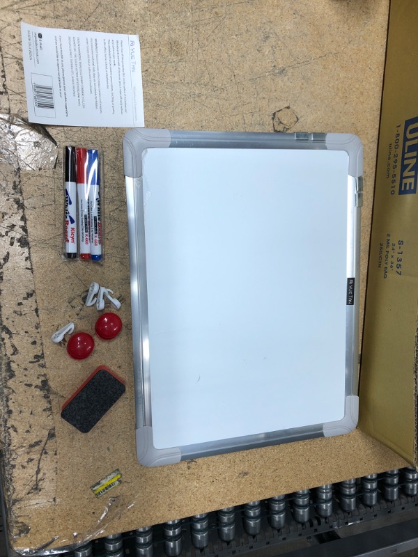 Photo 2 of Riyuetan B 16"×12"in Double-Sided Small White Board Mini Dry Erase Board for Kids Marker Board for Wall Magnet Board for Wall Small Magnetic Whiteboard