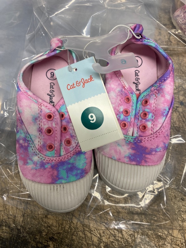 Photo 1 of Cat & Jack Toddler Rory Tie-Dye Slip-On Sneakers Easy On/Off Pink/Purple 9 A203