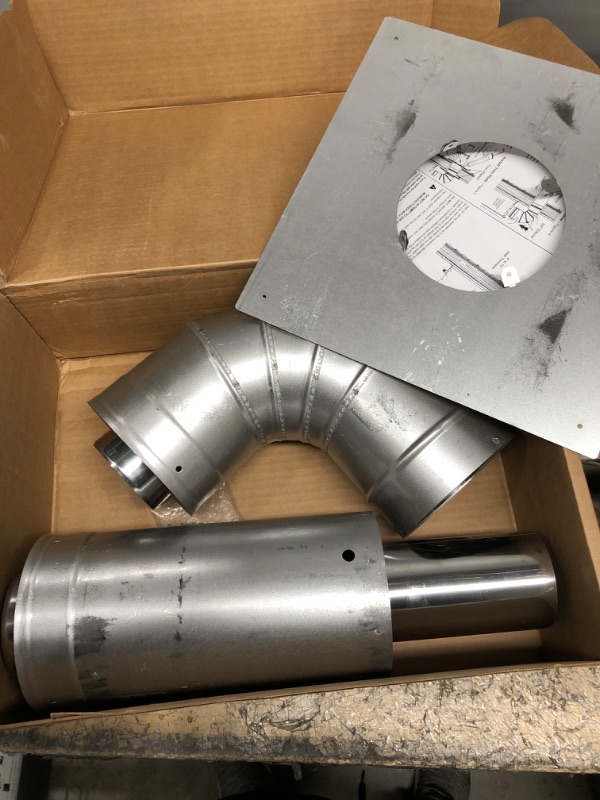 Photo 2 of 3 in. x 5 in. Horizontal Stainless Steel Concentric Termination Vent Kit for Mid Efficiency Tankless Gas Water Heaters
