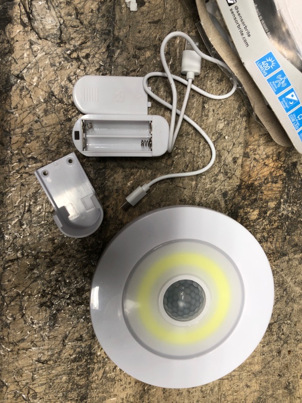 Photo 1 of Sensor Brite Overlite Ultra+ Rechargeable: Remote Control Ceiling/Wall LED Light with Adjustable Brightness, Motion Activated, Stick Anywhere, Battery-Operated Overhead LED Light Overlite Ultra Rechargeable