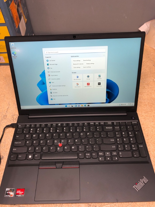 Photo 14 of Lenovo ThinkPad E15 Home & Business Laptop (AMD Ryzen 7 5700U 8-Core, 12GB RAM, 1TB PCIe SSD, AMD Radeon, 15.6" Full HD (1920x1080), WiFi, Bluetooth, Win 10 Home) with MS 365 Personal , Hub