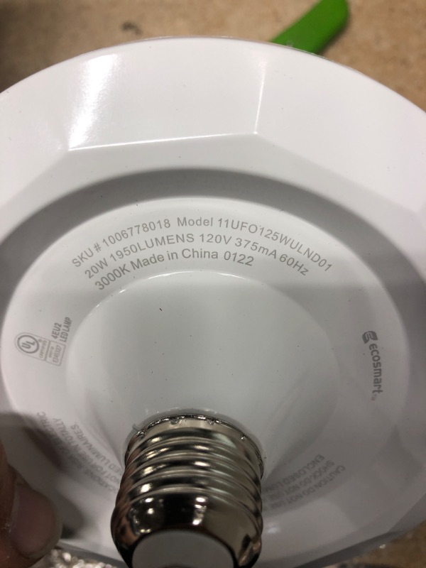 Photo 2 of 125-Watt Equivalent Wide Surface Non-Dimmable LED Light Bulb Bright White (1-Pack)