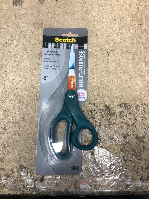 Photo 2 of Scotch 8 Printed Multi Purpose Scissors, Aquarella Broken Glass pattern