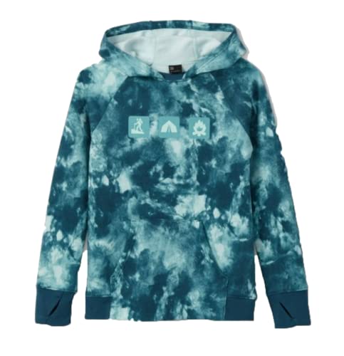 Photo 1 of All in Motion Boys' Printed Fleece Hooded Sweatshirt - (as1, Alpha, S, Regular, Mint Blue, Small (6/7))
