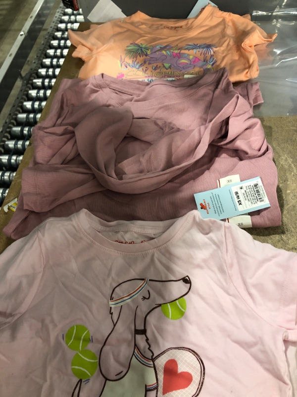 Photo 1 of 3 Assorted Girl Shirts Varies Colors/Patterns XS(4/5)