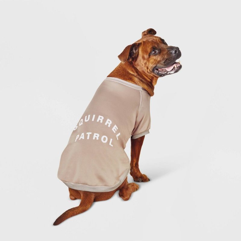 Photo 1 of 2 PACK -=Lightweight Phrase 'Squirrel Patrol' Dog Sweatshirt - XS /SMALL  - Boots & Barkley
