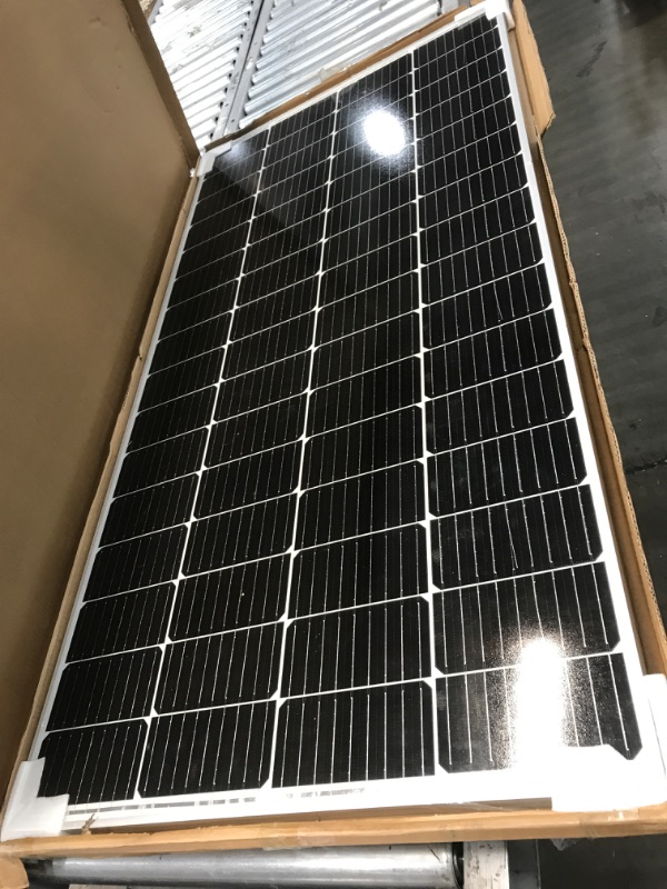 Photo 2 of **MINOR DAMAGE** WERCHTAY 200 Watt Solar Panel 9BB Monocrystalline Cell, High-Efficiency Module PV Power Charger 12V Solar Panels for Homes Camping RV Battery Boat Caravan and Other Off-Grid Applications 200W single solar panel