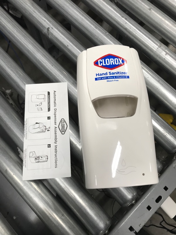 Photo 1 of Clorox Pro Automatic Hand Sanitizer Gel Dispenser Wall Mount, Touchless Bleach-Free Solution, for Office & Commercial Use, 1000 ml - Hand Sanitizing Gel Dispenser for Everyday Use Wall Mount Dispenser 1 Count