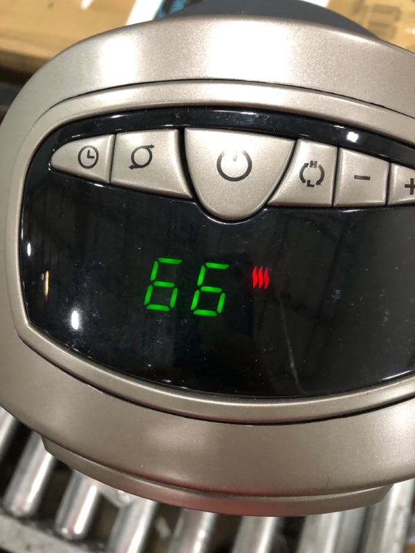 Photo 1 of Lasko 1500W Digital Ceramic Space Heater with Remote, 755320, Silver