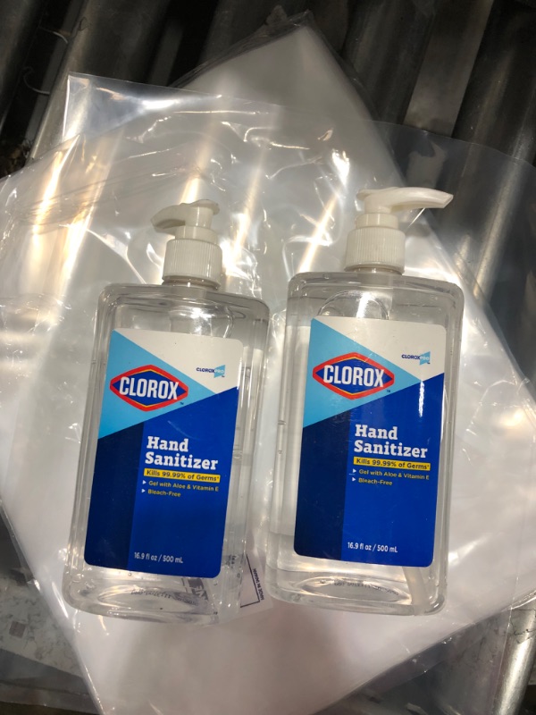 Photo 2 of 2pk--Clorox Pro Hand Sanitizer Gel with Pump, Bleach-Free, Aloe & Vitamin E Kills More Than 99.999% of Germs on Contact - Hand Sanitizer Gel Easy To Use Hand Sanitizing Gel Gel hand sanitizer 16.9 Fl Oz