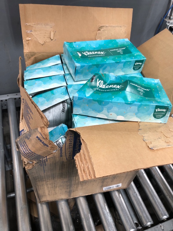 Photo 2 of ***SEE NOTES***  
Kleenex Professional Facial Tissue for Business (21400), Flat Tissue Boxes, 36 Boxes / Case, 100 Tissues / Box, 3,600 Tissues / Case 100 Count (Pack of 36)