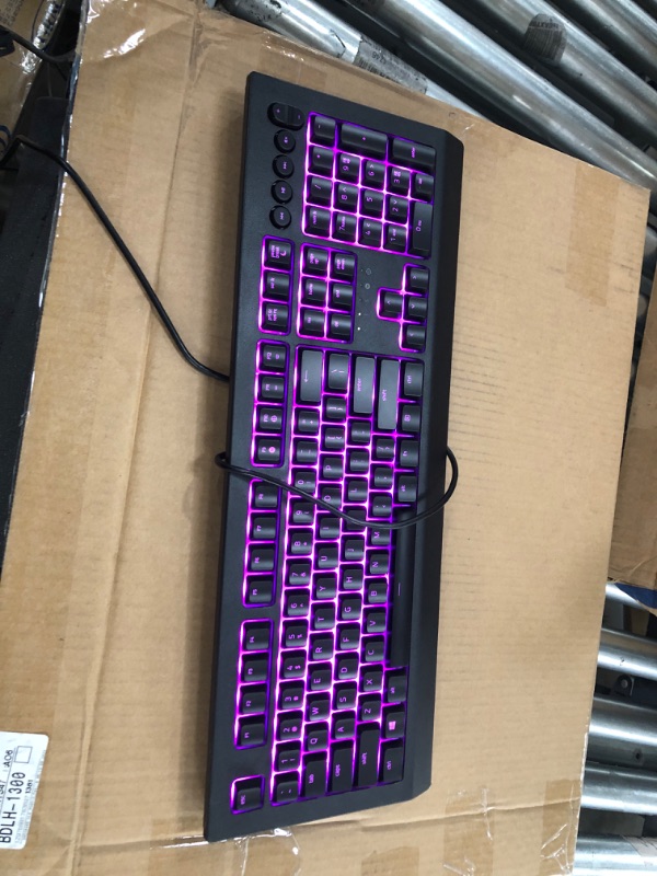 Photo 2 of Razer Cynosa V2 Gaming Keyboard: Customizable Chroma RGB Lighting - Individually Backlit Keys - Spill-Resistant Design - Programmable Macro Functionality - Dedicated Media Keys (Renewed) Keyboard Cynosa V2