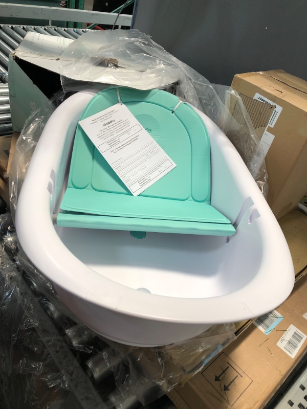 Photo 2 of 4-in-1 Grow-with-Me Bath Tub by Frida Baby Transforms Infant Bathtub to Toddler Bath Seat with Backrest for Assisted Sitting in Tub