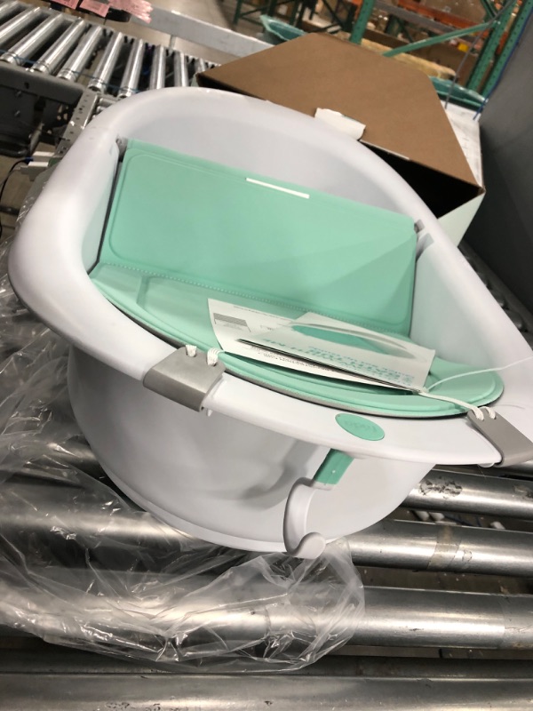 Photo 3 of 4-in-1 Grow-with-Me Bath Tub by Frida Baby Transforms Infant Bathtub to Toddler Bath Seat with Backrest for Assisted Sitting in Tub