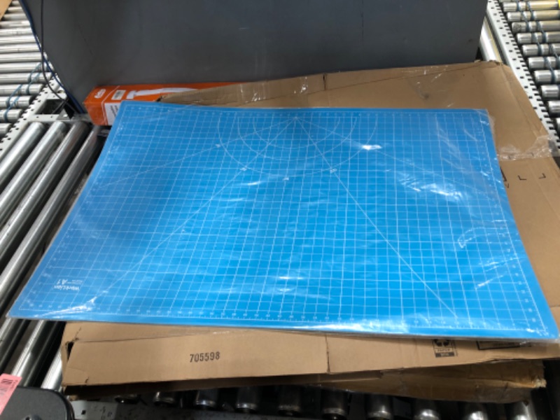 Photo 1 of WORKLION 24" x 36" Large Self Healing PVC Cutting Mat, Double Sided, Gridded Rotary Cutting Board for Craft, Fabric, Quilting, Sewing, Scrapbooking - Art Project… A1: Green/Blue A1:24 x 36 inch