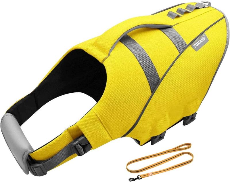 Photo 1 of **USED**Safety Dog Life Jacket, Floatation Pet Swim Life Vest with Dogs Leash, Reflective & Adjustable XS