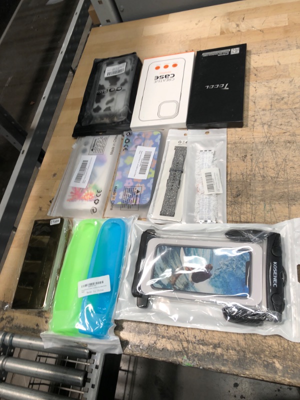 Photo 1 of BUNDLE OF ASSORTED PHONE ACCESSORIES  ( ASSORTED MODELS , SIZES & COLORS  )( 10 ITEMS )