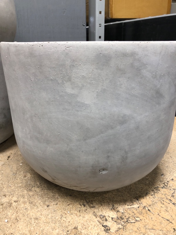 Photo 2 of 12&#34; Wide Concrete Planter Pots Gray - Project 62&#8482;