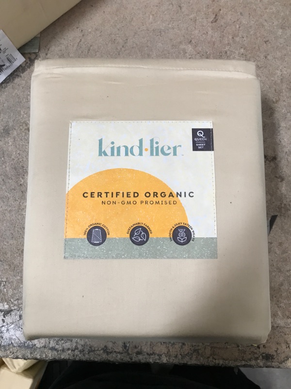 Photo 2 of 100% Organic Cotton Solid Sheet Set - Kindlier