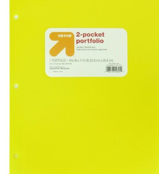 Photo 1 of 20 pack - 2 Pocket Plastic Folder - up & up™

