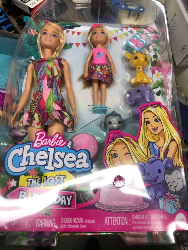 Photo 2 of Barbie and Chelsea The Lost Birthday Playset with Barbie & Chelsea Dolls, 3 Pets & Accessories, Gift for 3 to 7 Year Olds Single