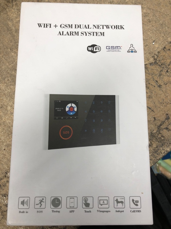 Photo 1 of Wireless SIM GSM Home RFID Burglar Security LCD Touch Keyboard WIFI GSM Alarm
