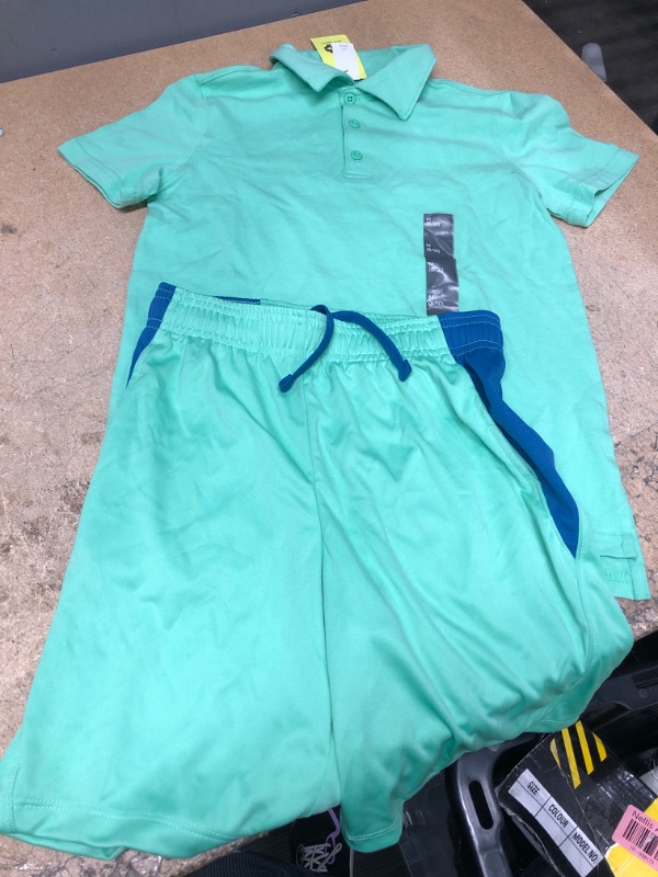 Photo 1 of All in Motion Golf Polo and Shorts Boy's Size M(8/10)