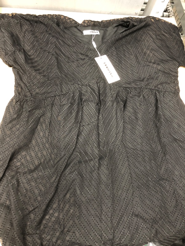 Photo 3 of Ecowish Women's Short Sleeve Lace Dress Lined Size XL
