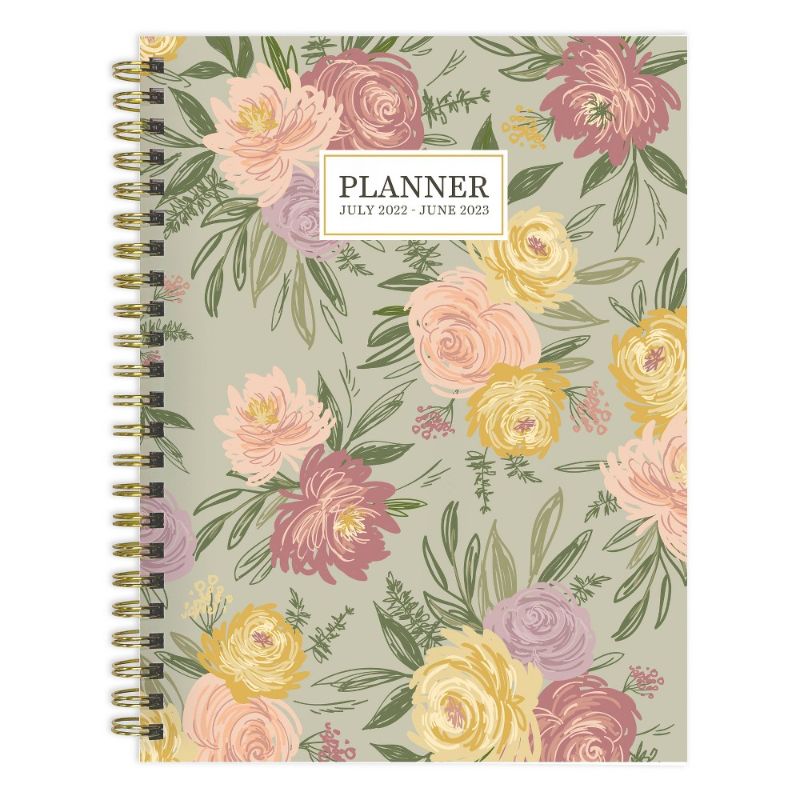 Photo 1 of 2022-23 Academic Planner Daily/Weekly/Monthly 6.5"x8" Blooms & Leaves - TF Publishing
