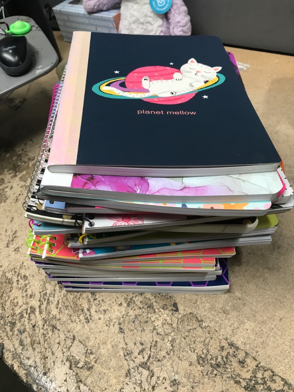 Photo 1 of 23 Assorted Notebooks Varies Colors/Patterns & Size 