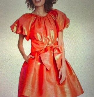 Photo 1 of Christopher John Rogers Orange Cocktail Dress (Size Large) 