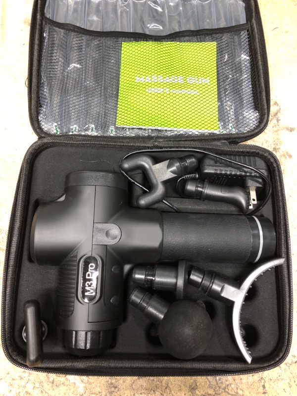 Photo 1 of Handheld Deep Tissue Massager, Black, Percussion Massage Gun Athletes