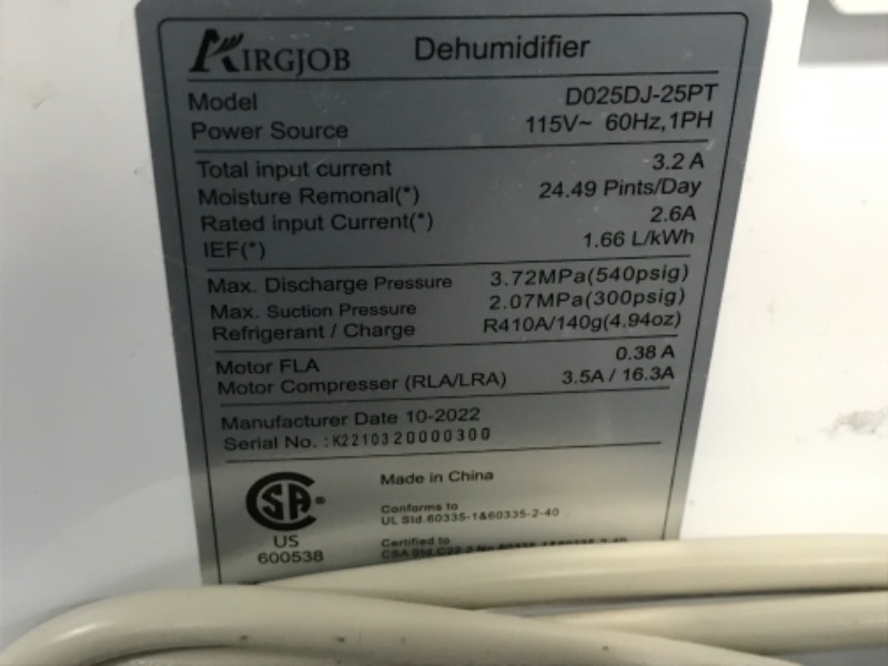 Photo 2 of 35-Pint Dehumidifier for Basement and Large Room - 2000 Sq. Ft. Quiet Dehumidifier for Medium to Large Capacity Room Home Bathroom Basements - Auto Continuous Drain Remove Moisture