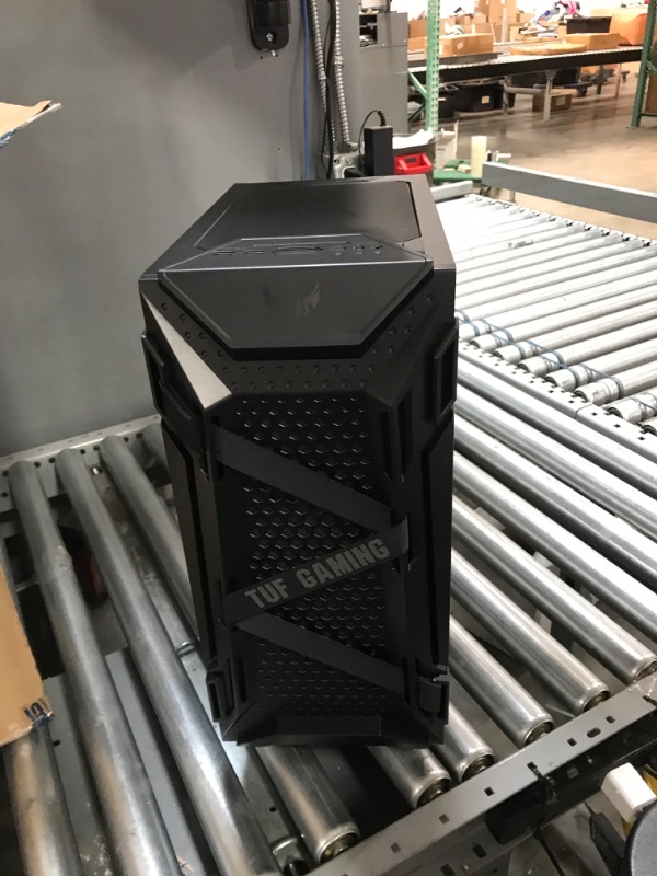 Photo 3 of ASUS TUF Gaming GT301 Mid-Tower Compact Case for ATX Motherboards with honeycomb Front Panel, 120mm AURA Addressable RBG fans, headphone hanger, and 360mm radiator support, 2 x USB 3.2 TUF GT301 Case