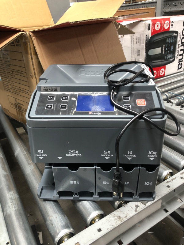 Photo 1 of Cassida C300 Professional USD Coin Counter, Sorter and Wrapper/Roller | 35% Faster Wrapping Coins with Quickload Technology | 300 Coins/Minute | Printing-Compatible | Includes 5 Wrapper Sets