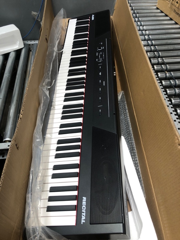 Photo 2 of *unable to test.* Alesis Recital – 88 Key Digital Piano Keyboard with Semi Weighted Keys, 2x20W Speakers, 5 Voices, Split, Layer and Lesson Mode, FX and Piano Lessons Recital Piano Only