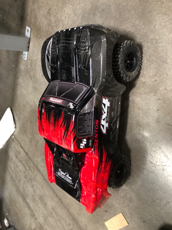 Photo 2 of ARRMA 1/10 SENTON 4X4 V3 MEGA 550 Brushed Short Course RC Truck RTR (Transmitter, Receiver, NiMH Battery and Charger Included), Red, ARA4203V3T1
