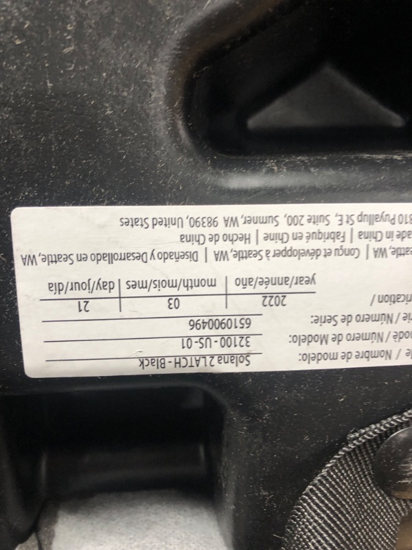 Photo 3 of Diono Solana 2 XL, Dual Latch Connectors, Lightweight Backless Belt-Positioning Booster Car Seat, 8 Years 1 Booster Seat, Black
