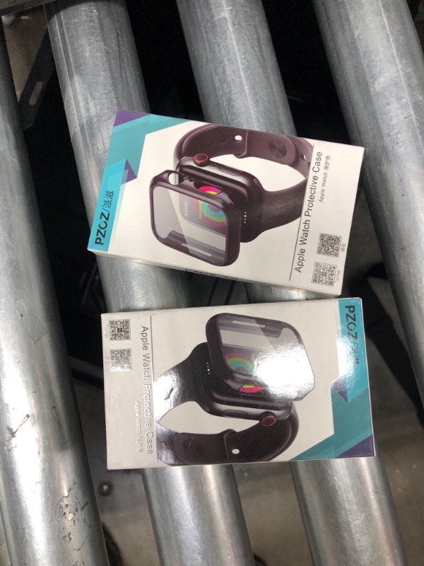 Photo 1 of PZOZ Compatible Apple Watch Series 3 / Series 2 Case with Screen Protector 38mm Accessories Slim Guard Thin Bumper Full Coverage Matte Hard Cover Defense Edge for Women Men New Gen GPS iWatch (Black) 2 pack