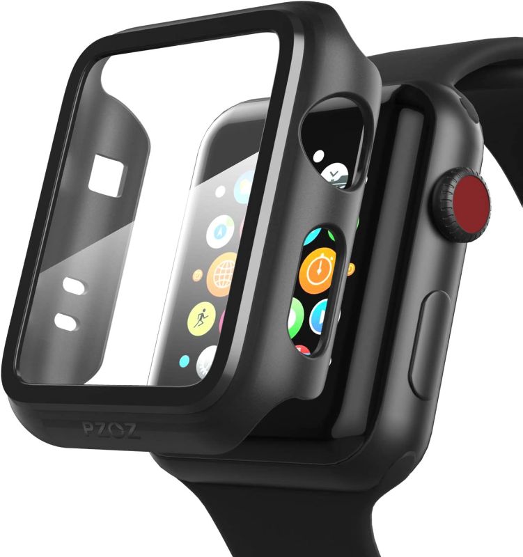 Photo 1 of 2 Pack PZOZ Compatible for Apple Watch Series 3 / Series 2 Case with Screen Protector 38mm