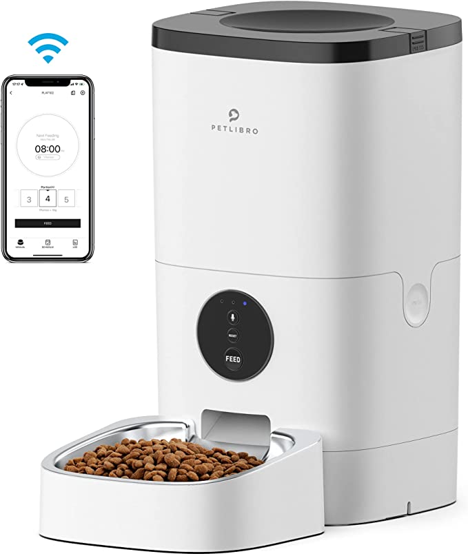 Photo 1 of **USED/ MISSING PARTS** PETLIBRO Automatic Cat/Dog Food Dispenser,  Dry Food, WiFi Timed Cat Feeder 1-4 Meals per Day, Voice Recorder, 4L/6L 
