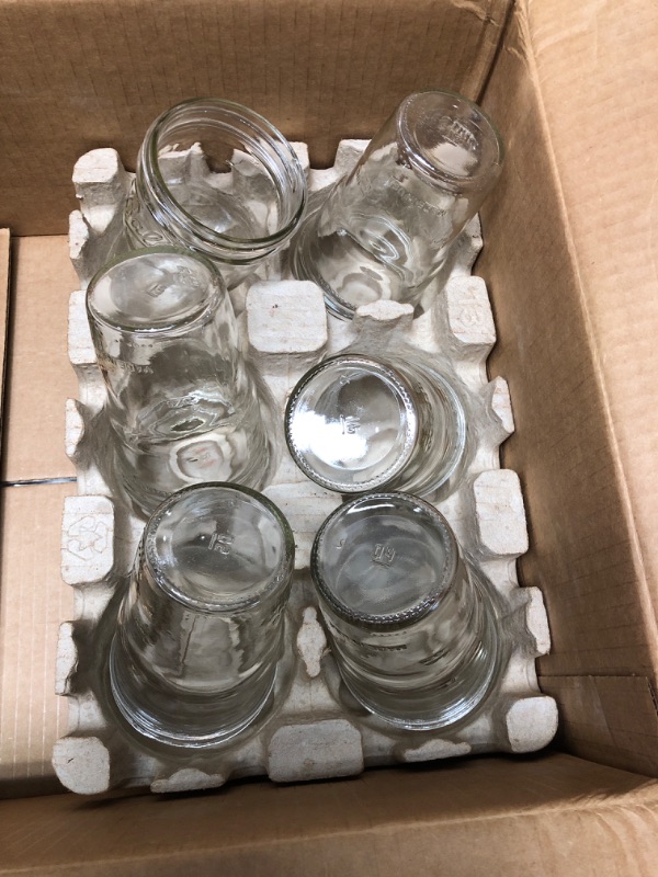 Photo 2 of [6 Pack] 16 oz. Regular-Mouth Glass Mason Jars with Metal Airtight Lids and Bands for 1 Pint Canning, Preserving, & Meal Prep
