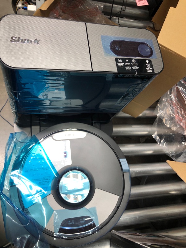 Photo 4 of Shark AI Ultra 2in1 Robot Vacuum & Mop with Sonic Mopping, Matrix Clean, Home Mapping, HEPA Bagless Self Empty Base, CleanEdge Technology, for Pet Hair, Wifi, Works with Alexa, Black/Silver (RV2610WA) Black/Silver True HEPA Self-Empty Base Precision Edge 