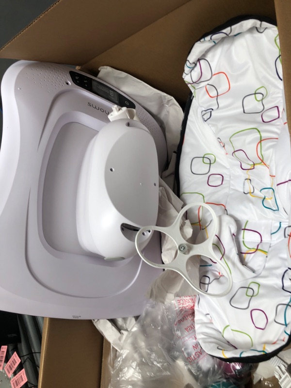 Photo 2 of 4moms MamaRoo Multi-Motion Baby Swing, Bluetooth Baby Swing with 5 Unique Motions, Grey
