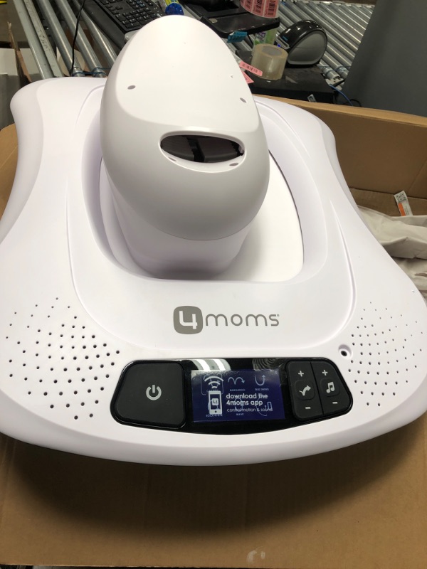 Photo 4 of 4moms MamaRoo Multi-Motion Baby Swing, Bluetooth Baby Swing with 5 Unique Motions, Grey
